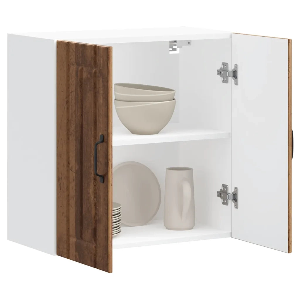 Pensile da Cucina-Mobile Cucina da Parete Lucca Legno Antico in Legno Multistrato 476722