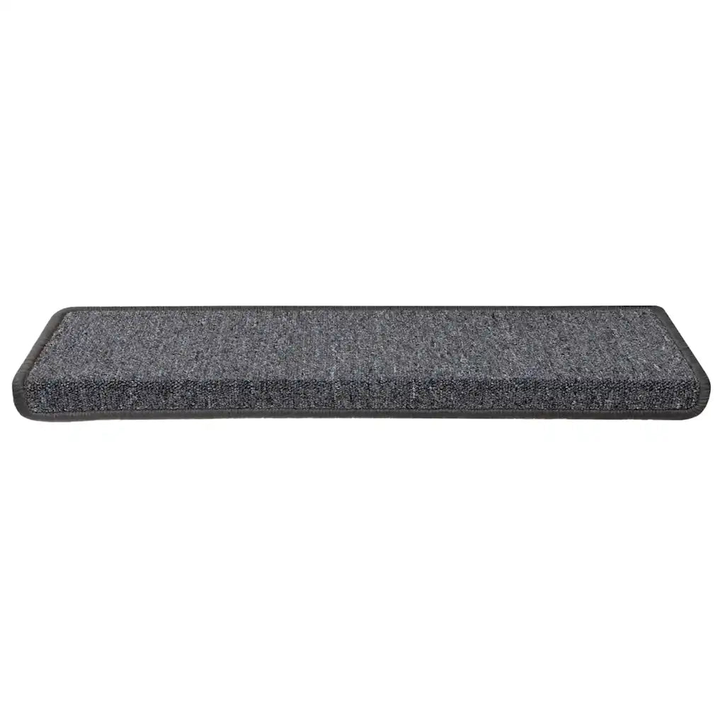 Tappetini per scale 30 pz | Gradini per Scale 65x21x4 cm Grigio scuro Bordo rettangolare