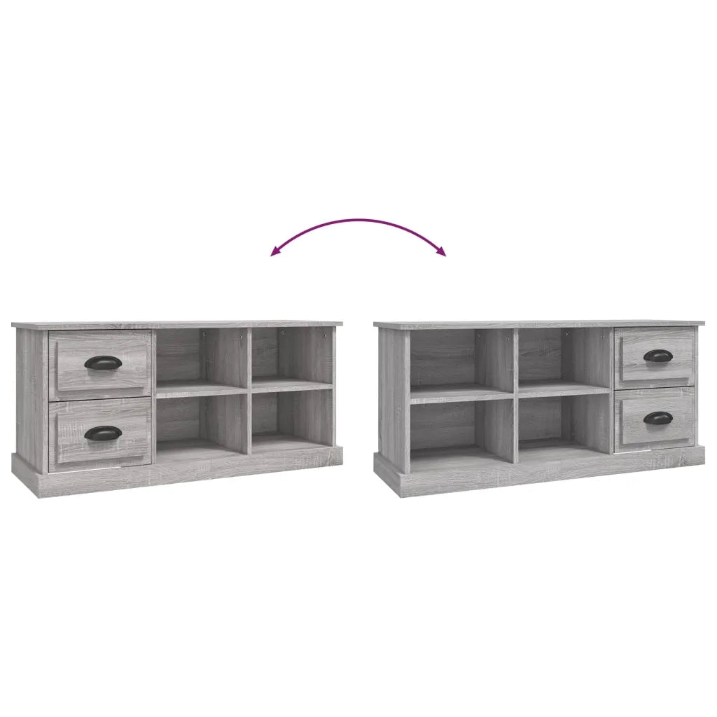 Mobile TV | Armadietto TV | Mobile Porta TV Grigio Sonoma 102x35,5x47,5cm Legno Multistrato