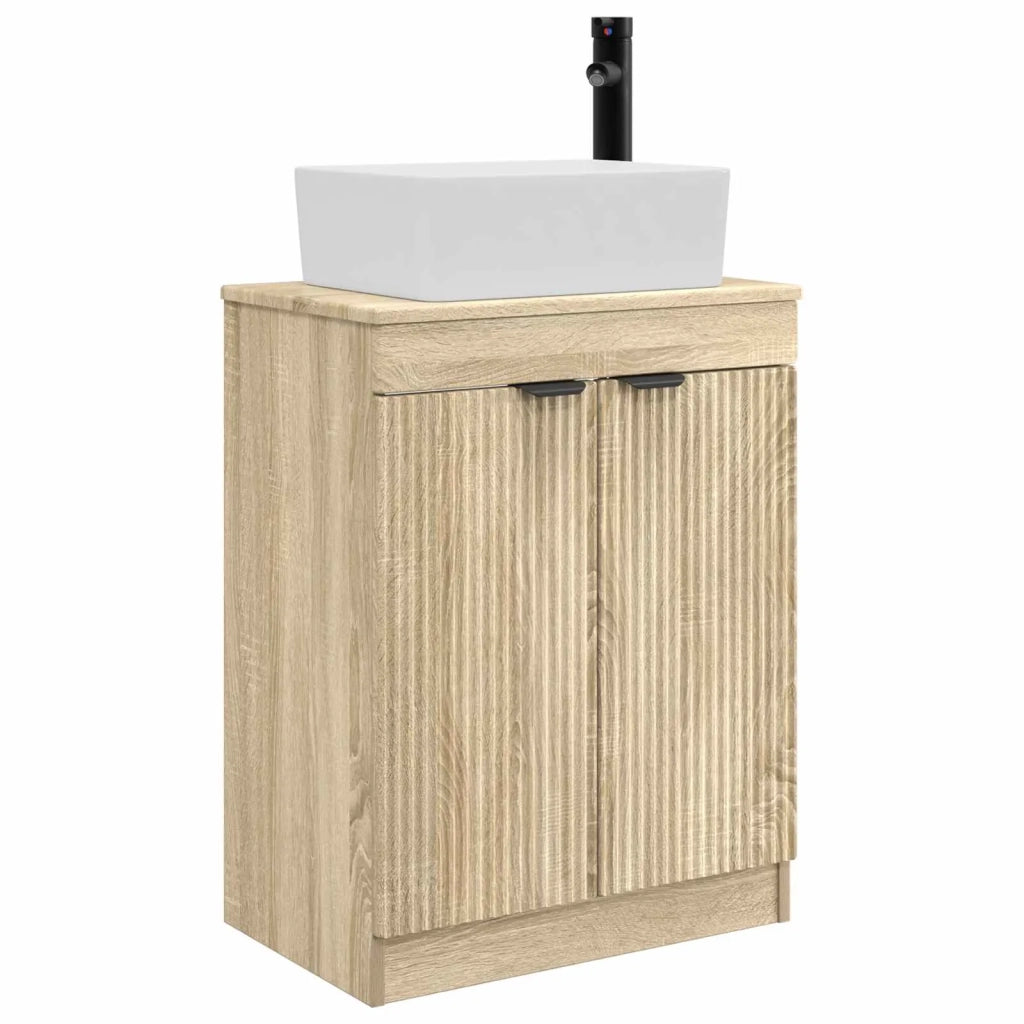 Mobile da bagno con lavabo Rovere Sonoma 54 x 35 x 83 cm 890160