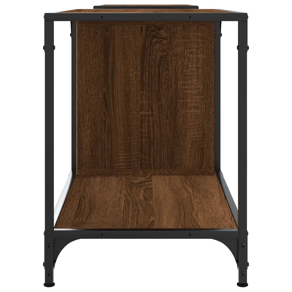 Mobile TV-Credenza per TV-Console TV Rovere Marrone 203x37x50 cm in Legno Multistrato