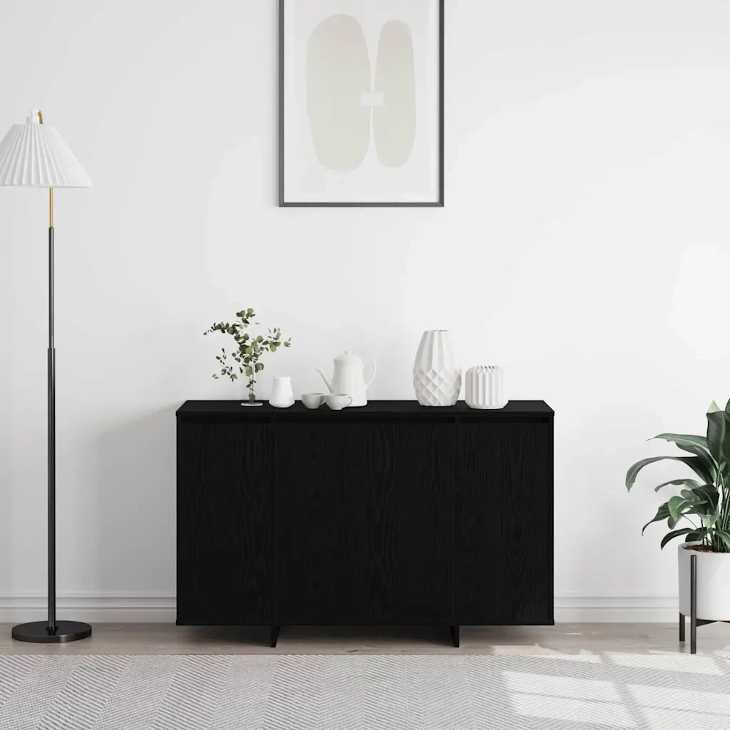 Credenza Rovere nero 120 x 41 x 75 cm Legno multistrato 3333905