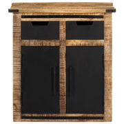 Credenza con 2 Cassetti 55x35x60 cm Legno Massello di Mango 374060