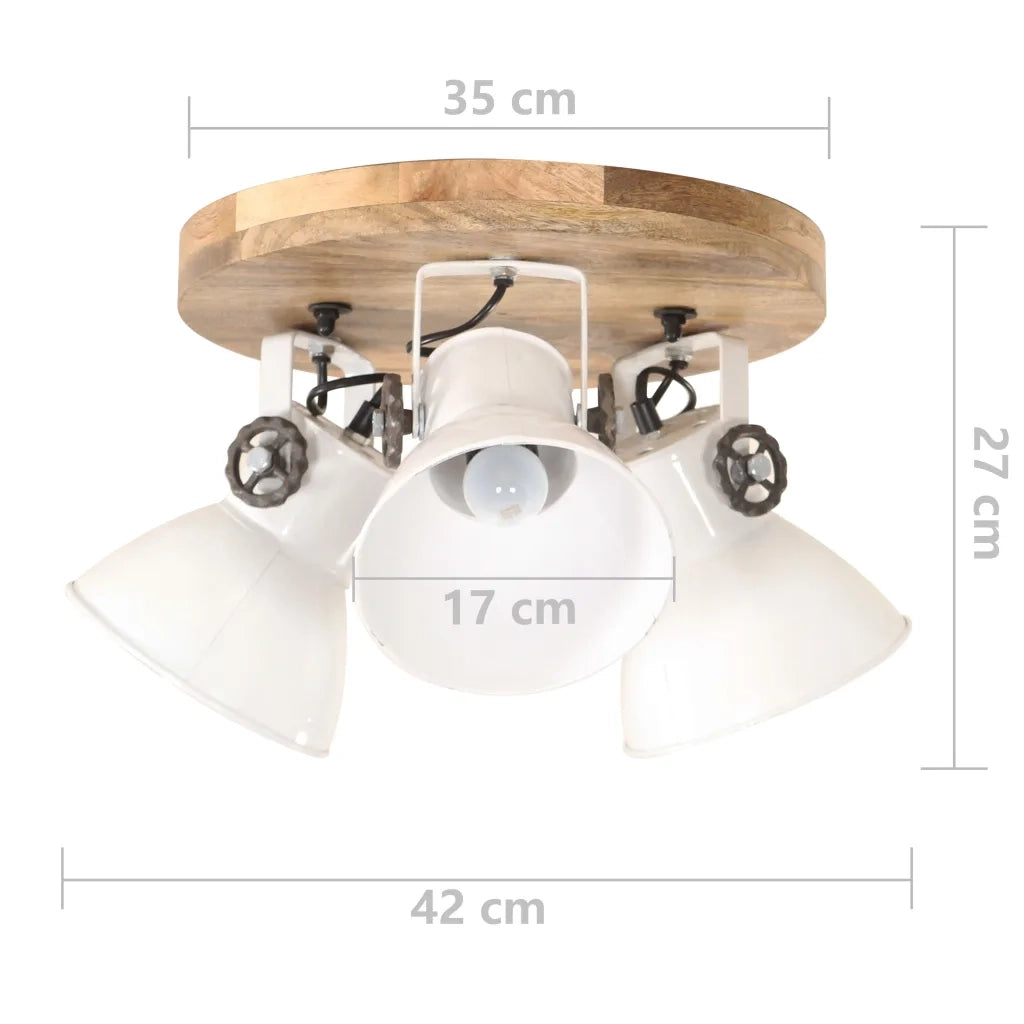 Lampada a Sospensione Industriale 25 W Bianca 42x27cm E27 cod mxl 60138