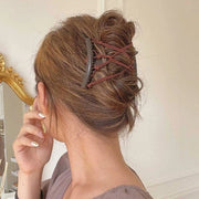 Combs per capelli vintage per donne, misura universale, elastico creativo per capelli, nero - accessorio per moda per capelli, strumento di stile per capelli multifunzione