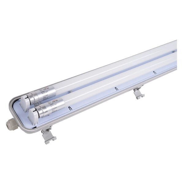 Plafoniera Stagna 2 Tubi 60 Cm Luce Binaca 6500k 2X9W