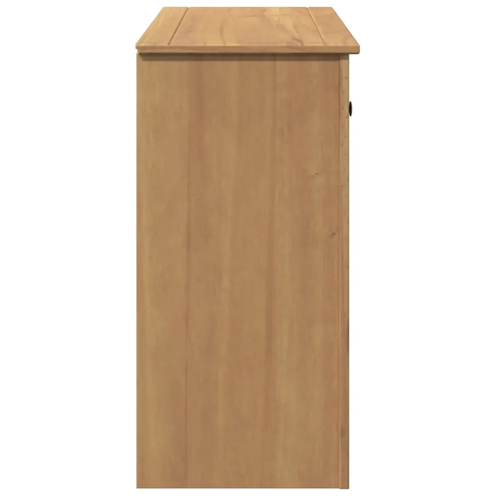 Credenza con Cassetti-Buffet-Armadio da cucina Panama 93x40x80 cm Legno Massello di Pino