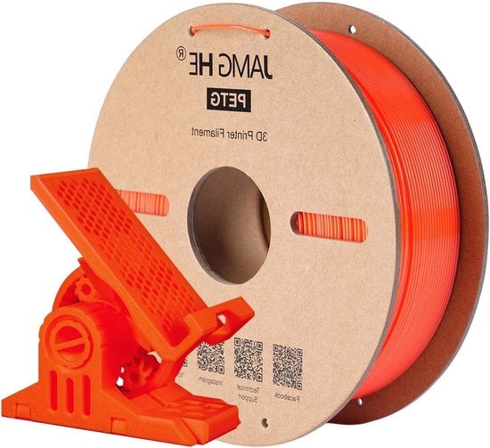 Filamento PETG 175 mm 1 kg - Precisone +/- 0,002 mm - Arancione - Bobina per Rifornimento 3D