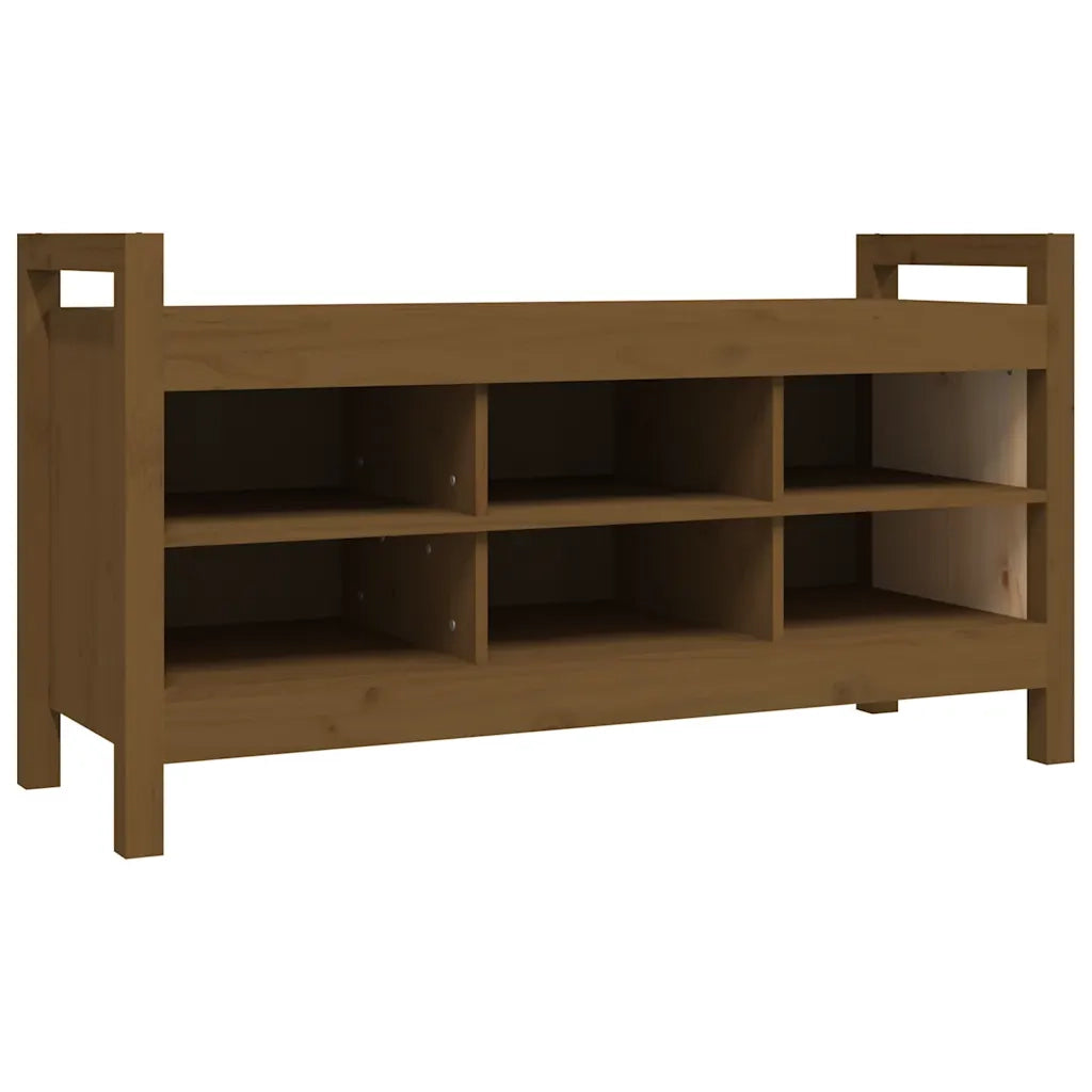 Panca da ingresso-Sgabello-Panca da Corridoio Ambra 110x40x60 cm in Legno Massello di Pino