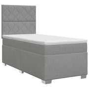 Letto box spring con materasso Grigio Chiaro 80 x 200 cm 3453283