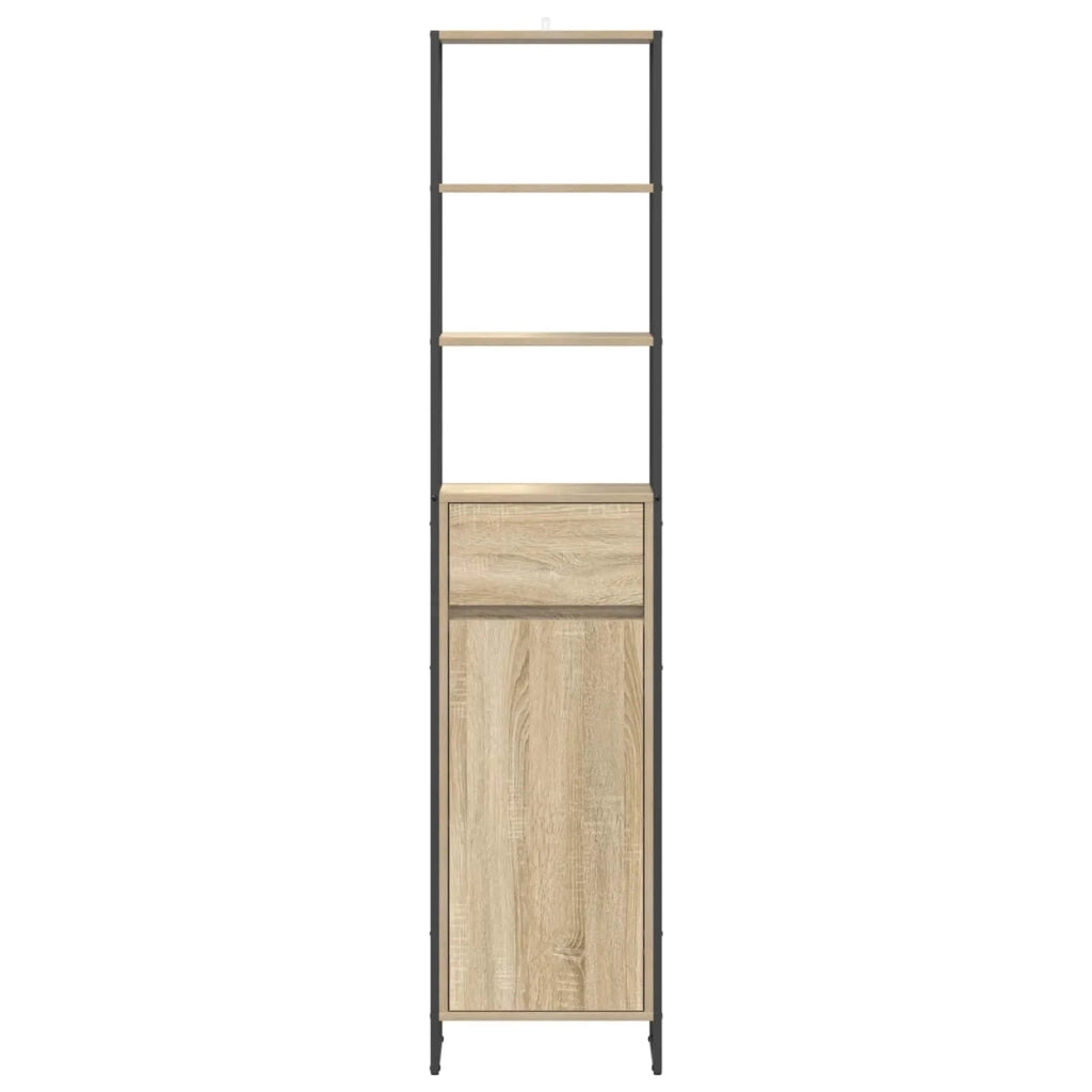 Mobile da Bagno | Armadio da bagno Sonoma 40 x 30 x 180 cm Legno multistrato
