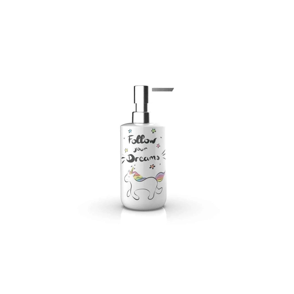 Dispenser sapone da appoggio Bianco in Ceramica Mod. Unicorn