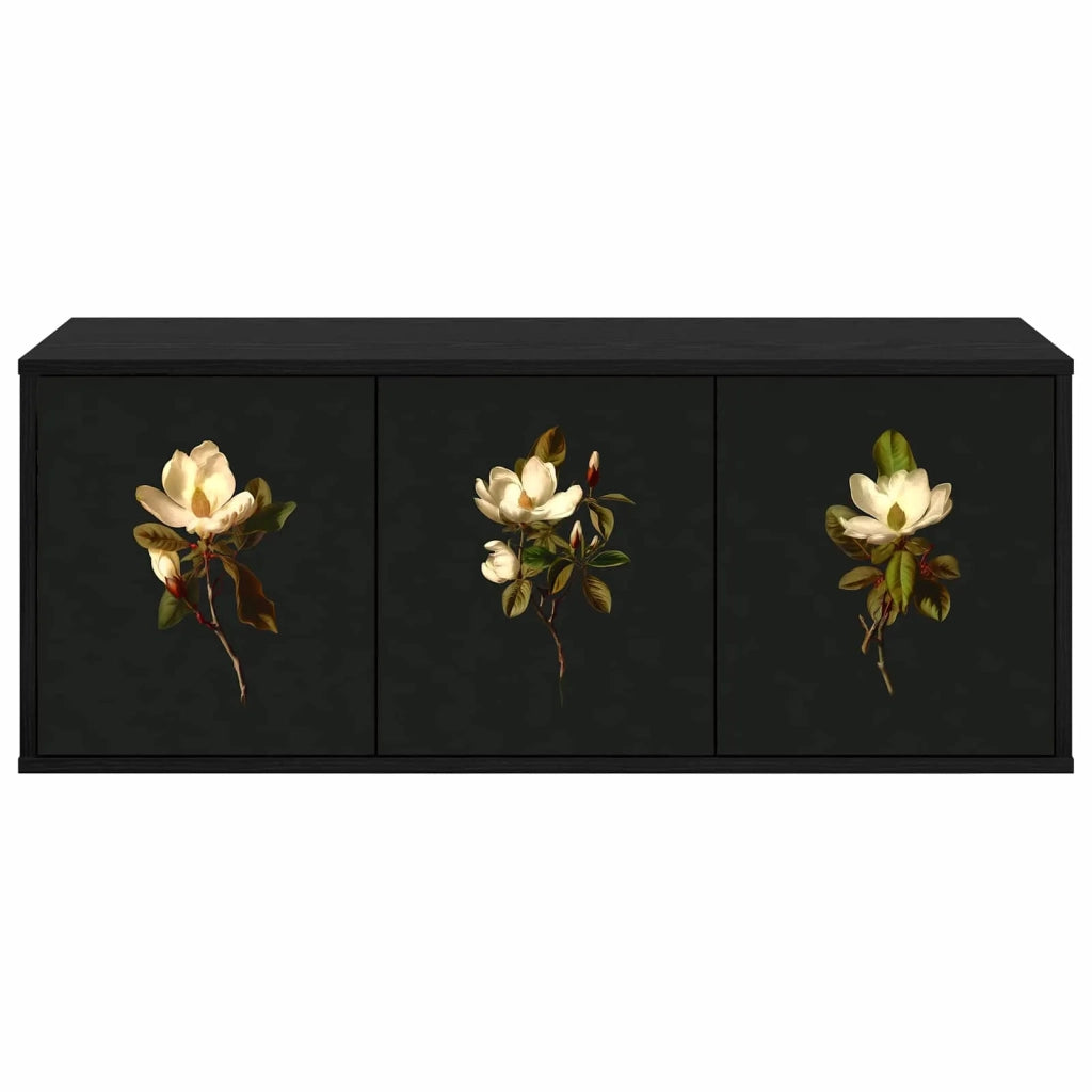 Mobile TV da Parete BREMEN 102 x 33 x 40 cm Rovere Nero 8007186