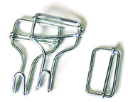FIBBIA E GANCIO CINGHIA PER POMPE  mm. 40x20x2,8