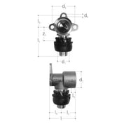 Raccordo Ilite Gomito F 16X2 Flangia George Set 2 Pezzi Fischer - George Fischer