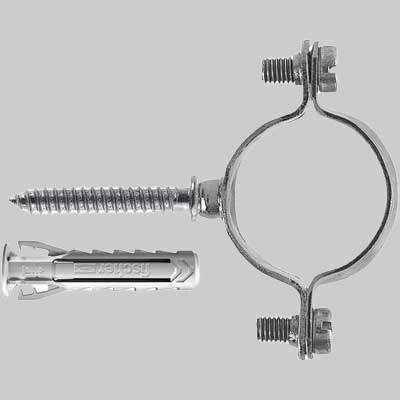 COLLARINO LEGGERO IN ACCIAIO ZINCATO E TASSELLO - Ø 50 - 1 confezioni - FISCHER