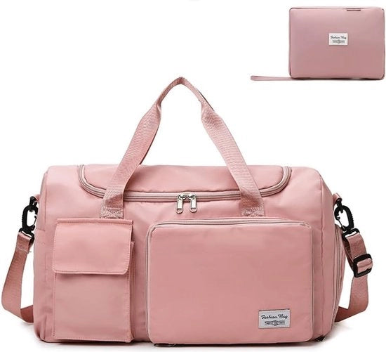 Borsa da Viaggio e Sport con Compartimenti Impermeabili per Scarpe e Abbigliamento Umidificato