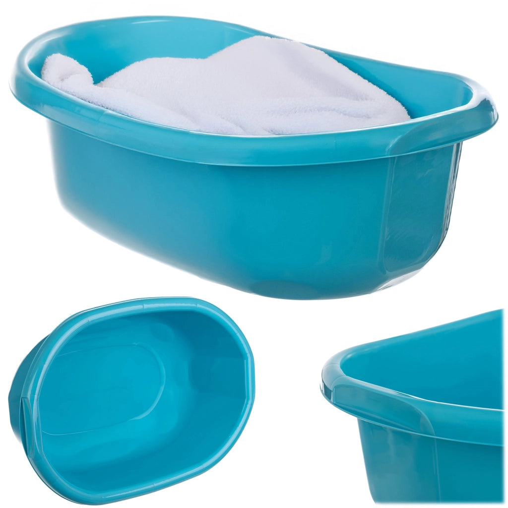 Bacinella in plastica KADAX da 20 litri, ovale, con maniglie