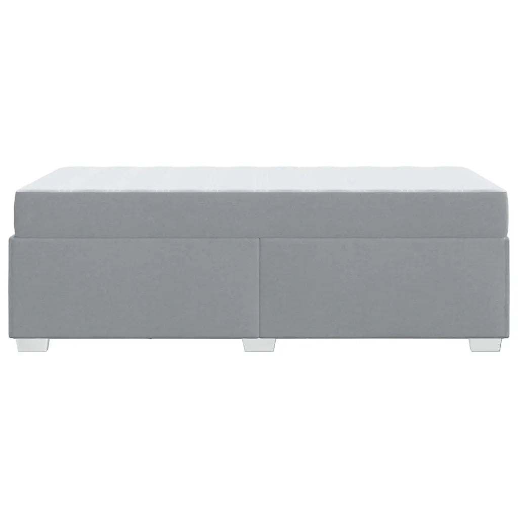 Struttura del letto Grigio chiaro 90 x 200 cm Tessuto