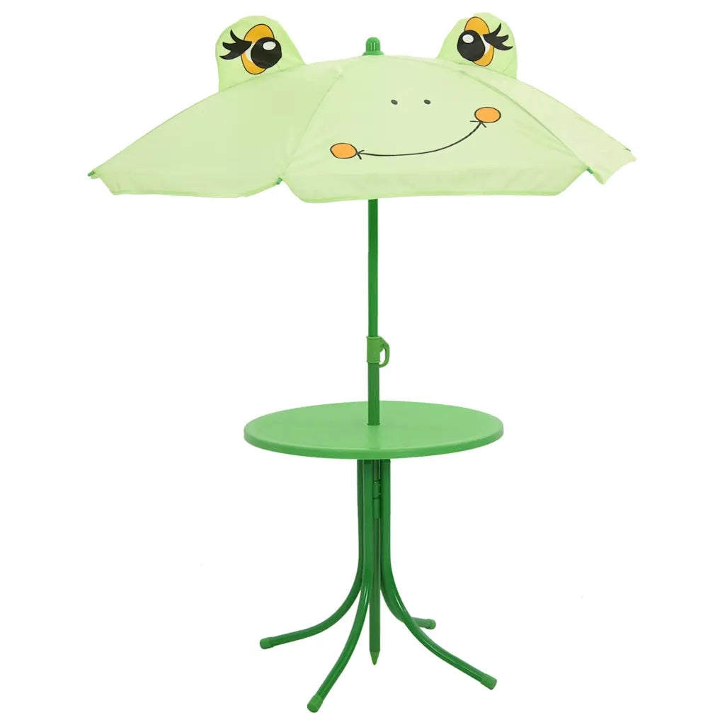 Set da Bistrot da Giardino per Bambini con Ombrellone Verde 41843
