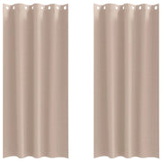 Tende Oscuranti | Tende Blackout con Anelli 2 pz Talpa 245 x 140 cm Poliestere