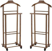 SET 2 MAURY'S DOPPIO INDOSSATORECAMERA COLORE NOCE LEGNO DI FAGGIO 43X33X105 CM