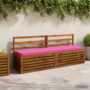Cuscini per Panchina a 2 Pezzi VUGHT 2 pz 100% Poliestere Rosa 951507
