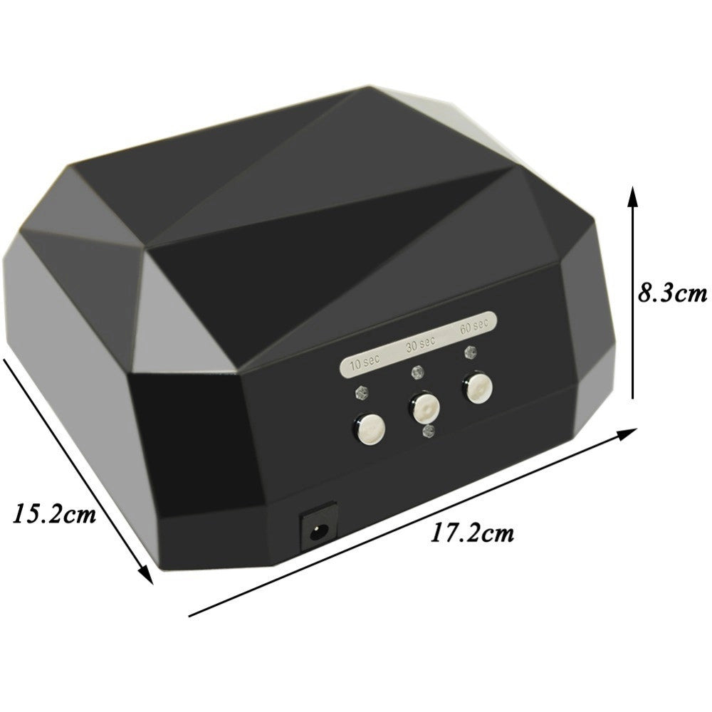 Trade Shop - Lampada Uv Led Ricostruzione Unghie Nail Art Timer 36w Diamante Tecnologia Ccfl -