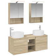 Set di mobili per il bagno 5 pcs Rovere Sonoma 3407081