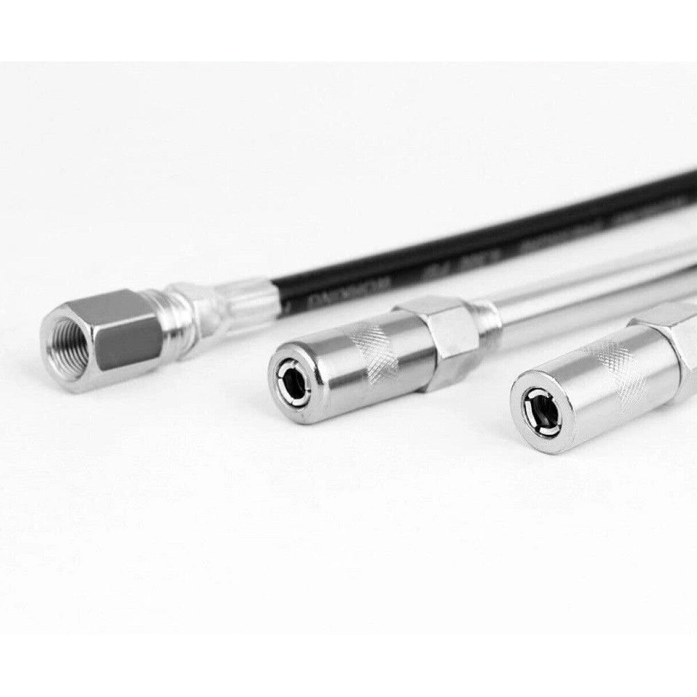 Trade Shop - Ingrassatore Manuale A Siringa Grasso Pistola Ingrassaggio Con 4 Accessori 97353 -