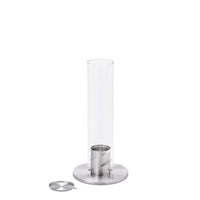 Lampada a Bioetanolo da Tavolo Ø9x40,5 cm in Acciaio Inossidabile Silver