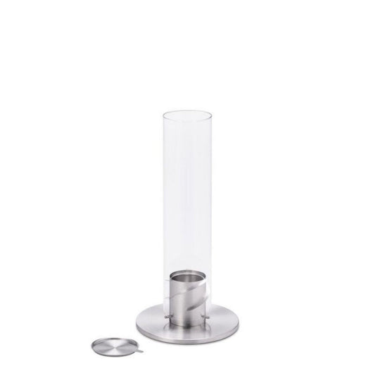 Lampada a Bioetanolo da Tavolo Ø9x40,5 cm in Acciaio Inossidabile Silver