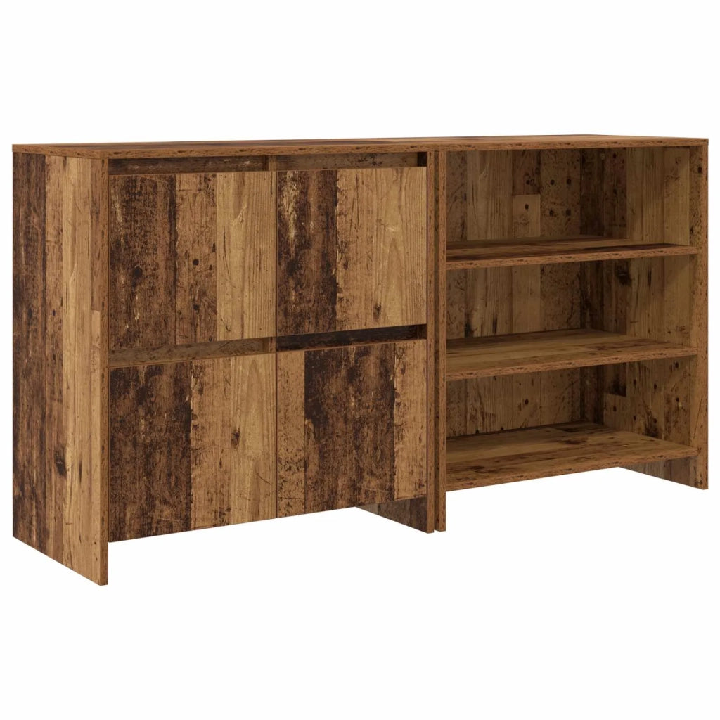 Credenza 2 pz | Madia | Buffet da pranzo | Armadio da pranzo Legno vecchio 70 x 41 x 75 cm Legno multistrato