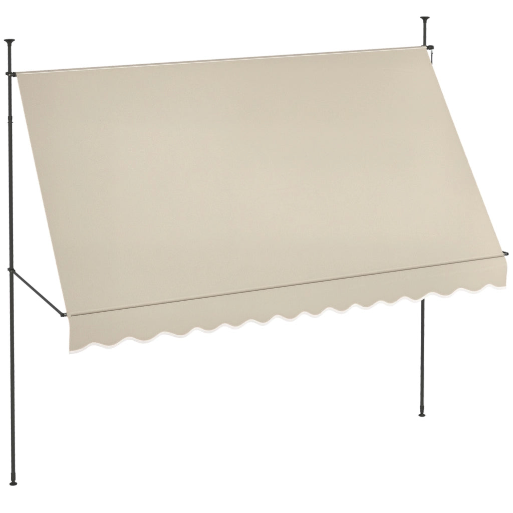 Bancarella da esterno pieghevole regolabile ¨C zephmum ¨C metallo sabbia 120x35x210 cm