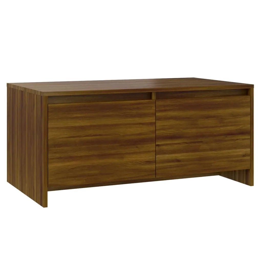 Tavolino da Salotto Rovere Marrone 90x50x41,5 cm in Truciolato cod mxl 18249