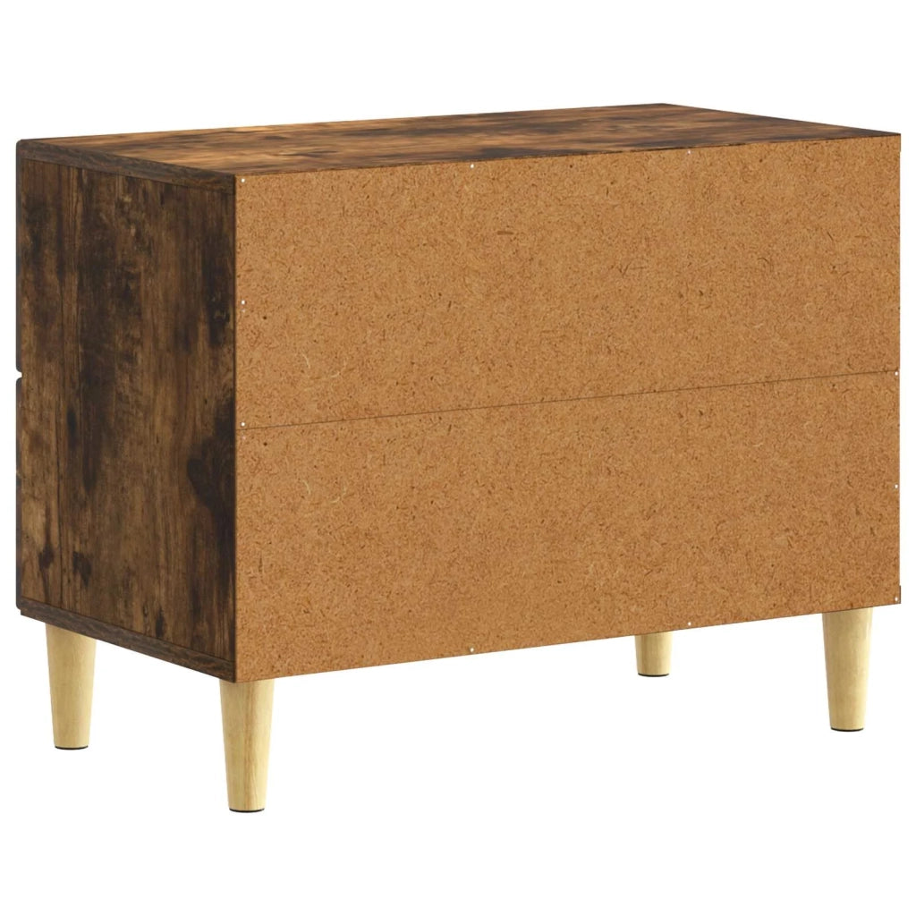 Comodino Rovere Fumo 62 x 34,5 x 48 cm Legno ingegnerizzato 895010