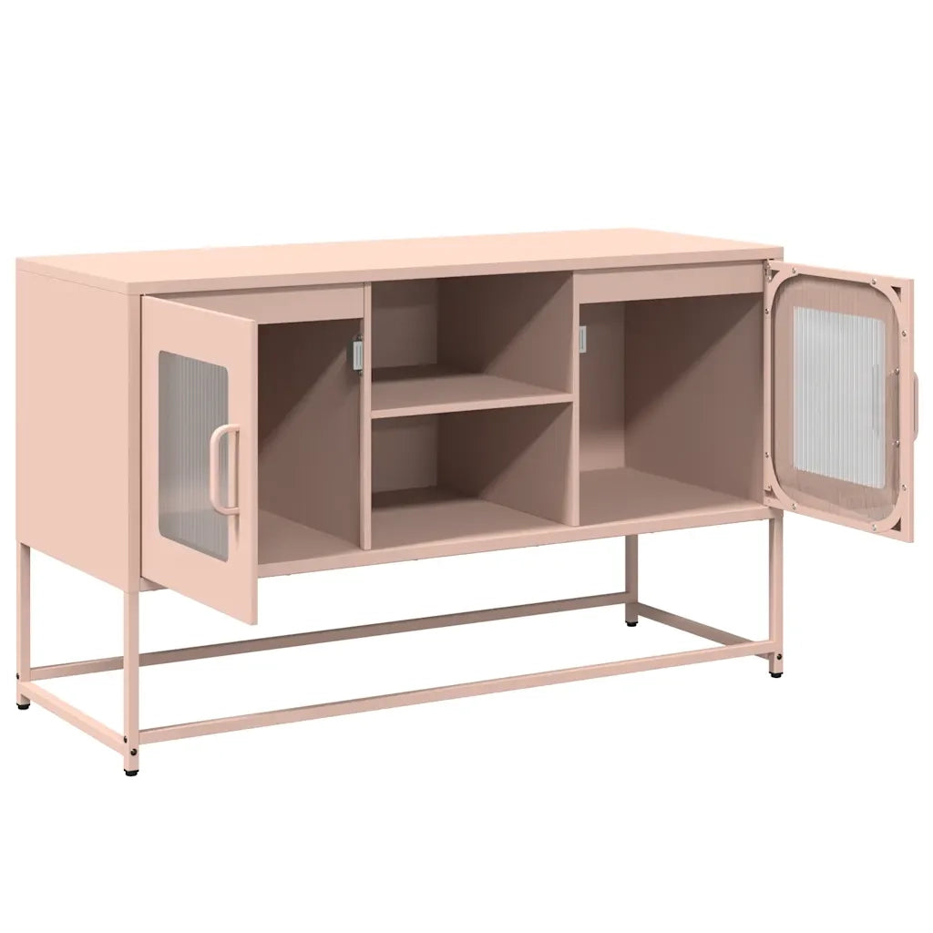 Mobile TV Rosa 100,5x39x60,5 cm in Acciaio 853381