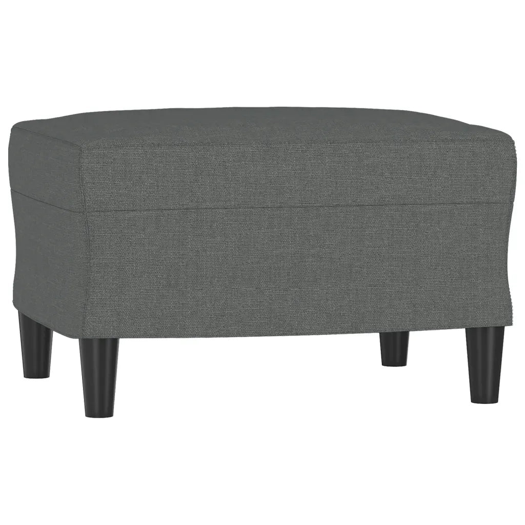 Set di Divani 4 pz con Cuscini Grigio Scuro in Tessuto