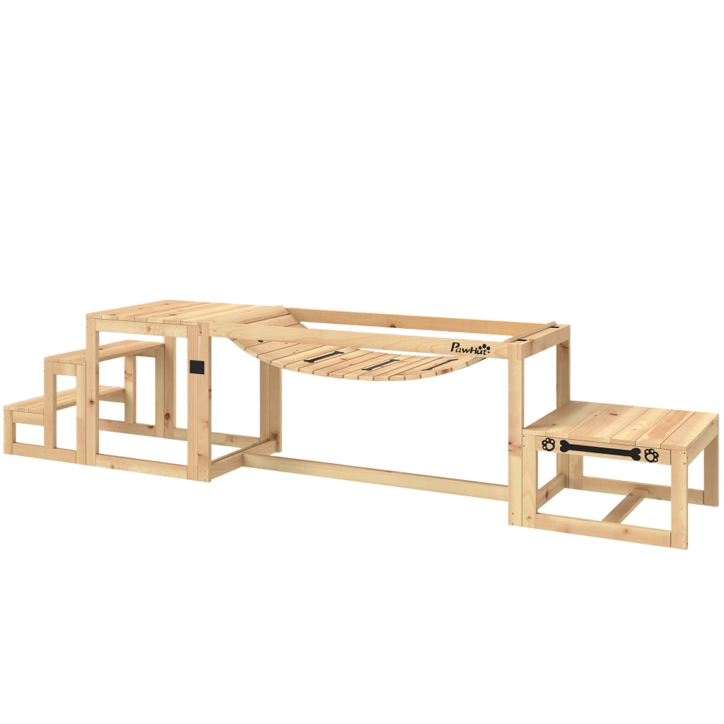 Kit Agilit¨¤ Cane 3 Pezzi ¨C zephmum ¨C Legno Massello Naturale