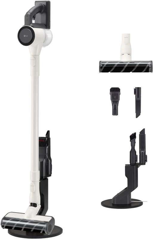 LG ASPIRALPOLVERE SENZA FILI CORDZERO DA 150W LANCIA INTEGRATA, BASE AUTOPORTANTE + 2 ACCESSORI PER PULIZIA INCLUSI
