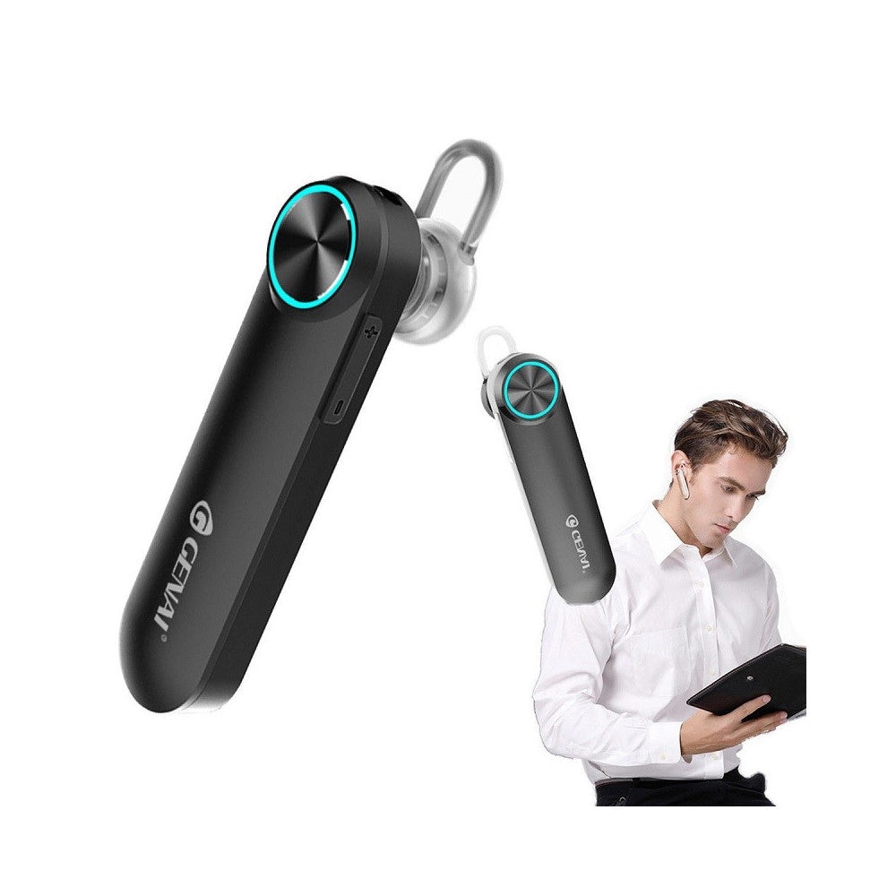 Trade Shop - Auricolare Bluetooth Universale Stereo Lettore Mp3 Per Smartphone Blu8 -