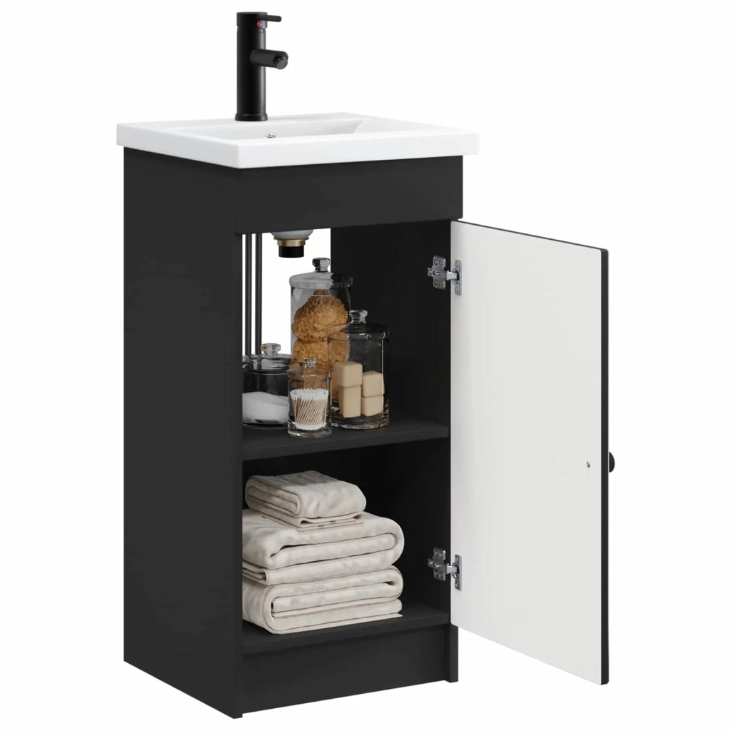 Mobile da bagno con lavabo Nero 42 x 40 x 84,5 cm