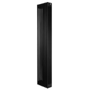 Radiatore Tradizionale 4 Colonne Verticale Riscaldamento Nero 1800x380 mm
