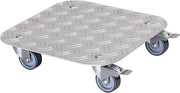 Trolley per piante ALASKA 29 x 29 x 75 cm I Trolley per fiori per interni + esterni I Trolley contenitore in alluminio argento I 2 freni I Capacità di carico 150 kg I Prodotto in Germania - 20700301