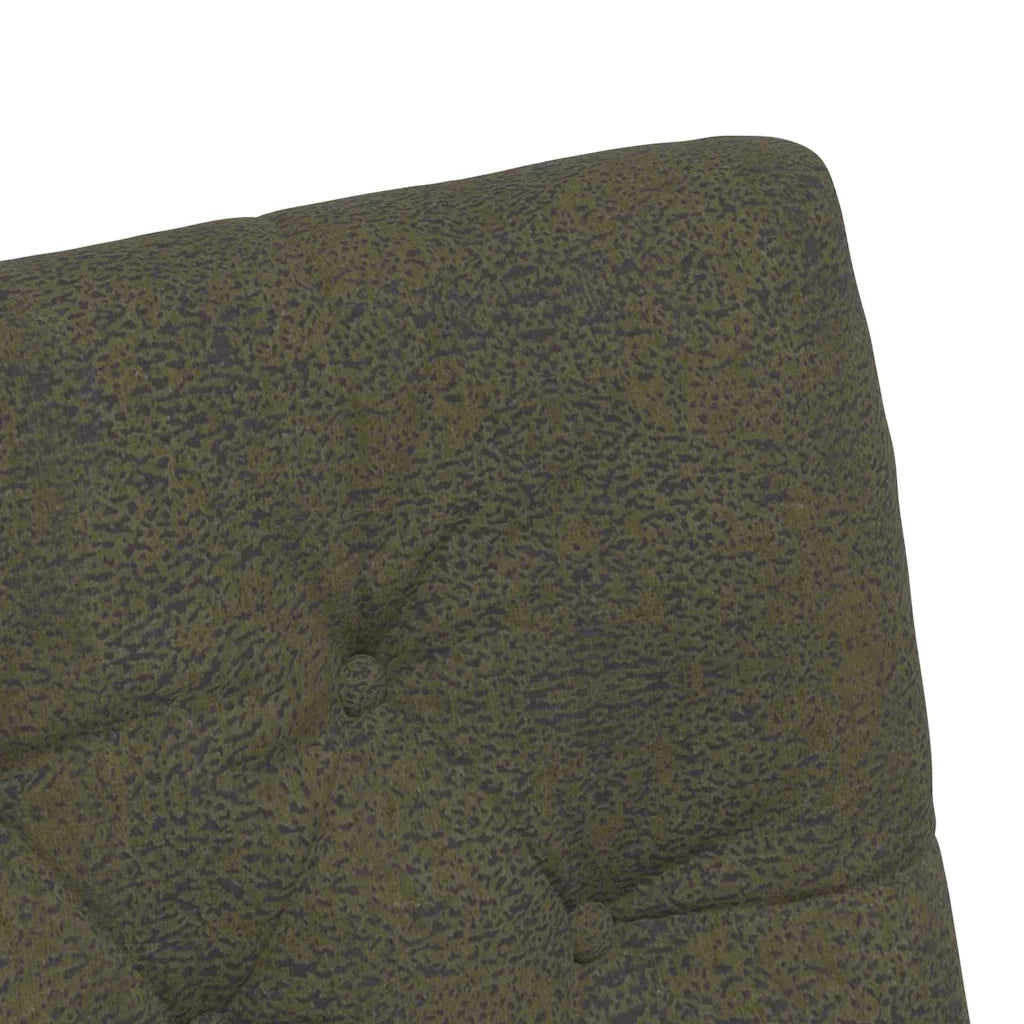 Sedie da Pranzo con Ruote 2 pcs Verde militare 58 x 67 x 97 cm 42017864