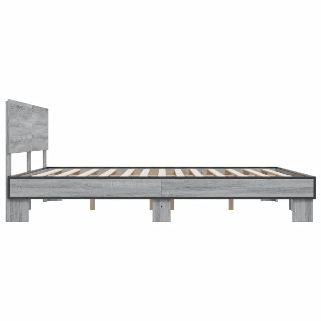 Giroletto Grigio Sonoma 200x200 cm in Legno Multistrato Metallo 3280175