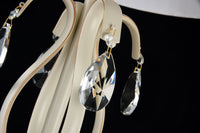 Lampada da terra Elegant in Metallo Brionia Beige