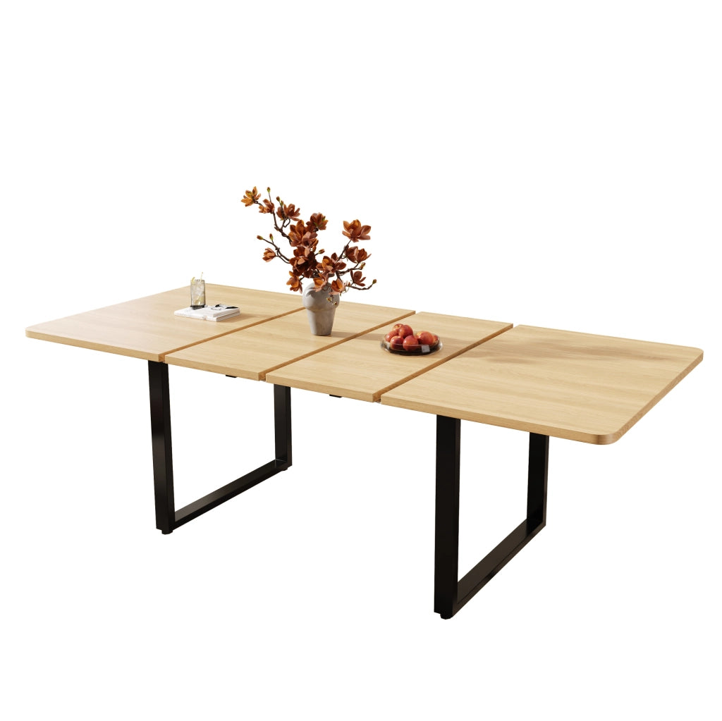 Tavolo da pranzo allungabile 220x80 cm colore rovere – 3 lunghezze