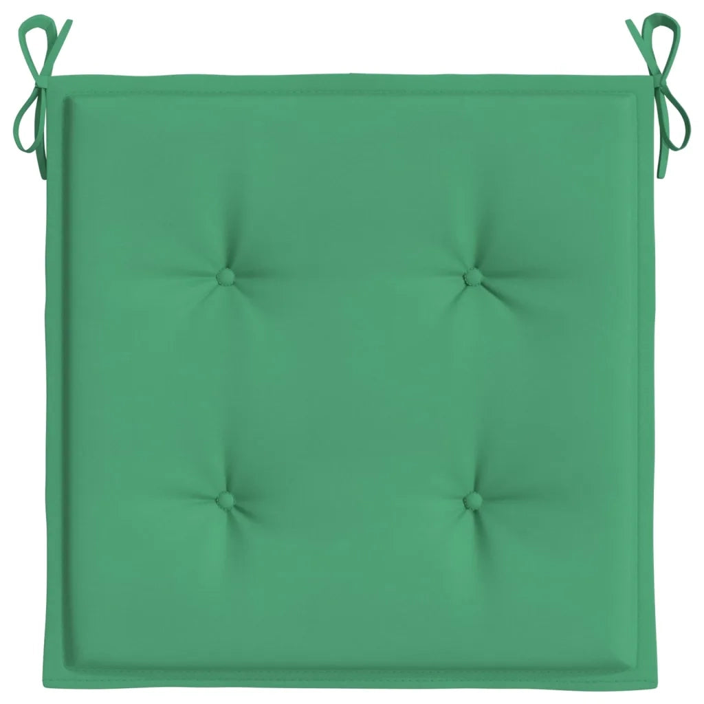 Cuscini per Sedia 6 pz Verdi 50x50x4 cm in Tessuto Oxford 314049