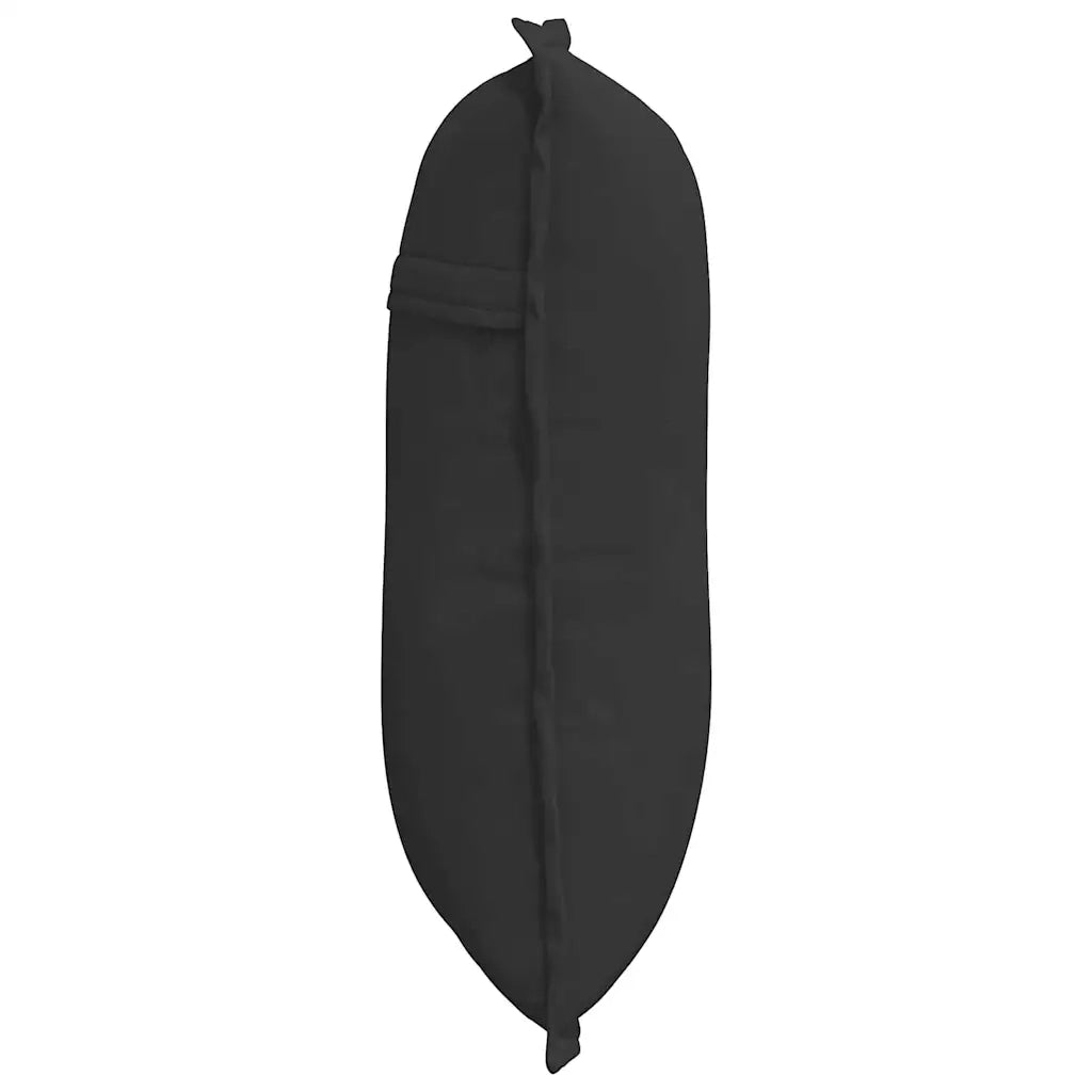 Cuscino per Schiena Nero 50 x 45 cm Tessuto in Microfibra 42014647